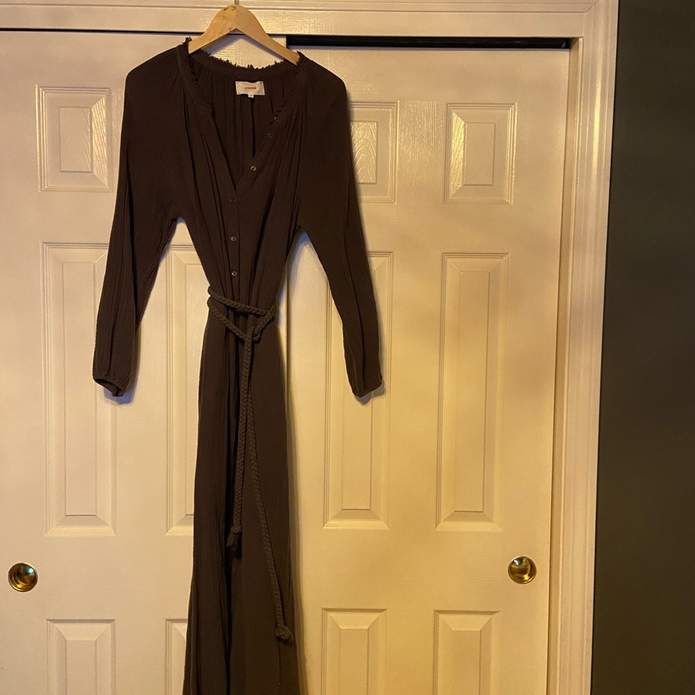 BNWOT xirena Andrea dress in charcoal sz M - Picture 3 of 8